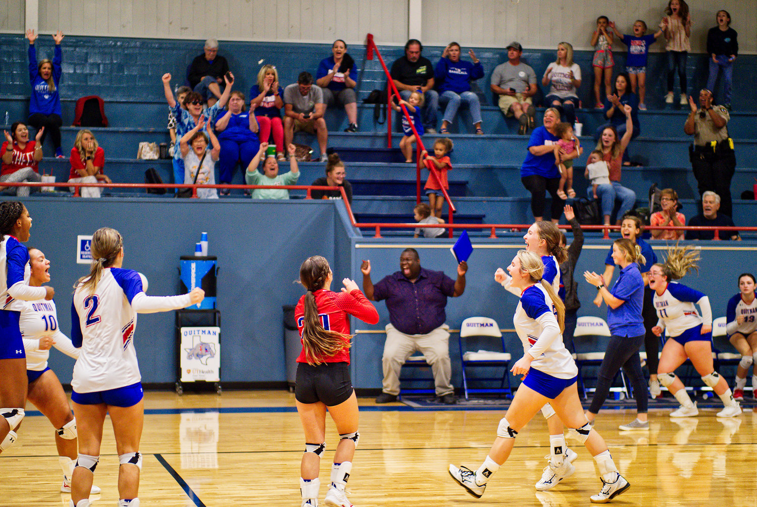 There were plenty of cheers and smiles last week as the Quitman Lady Bulldogs recorded their first win. [view more volleyball shots]